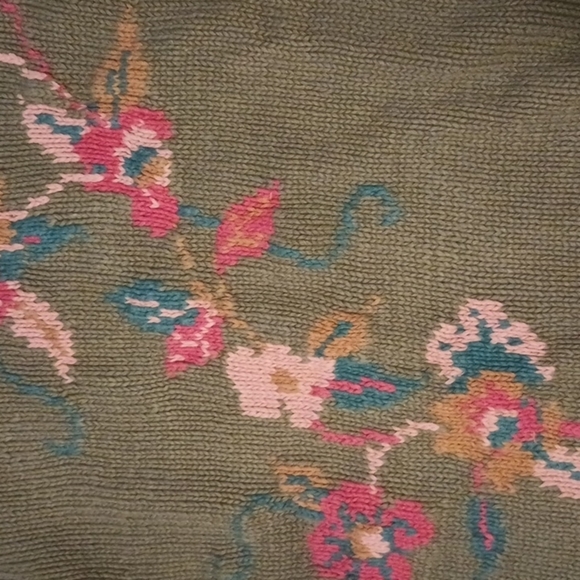 Vintage Ramie Floral Knit - Picture 2 of 3